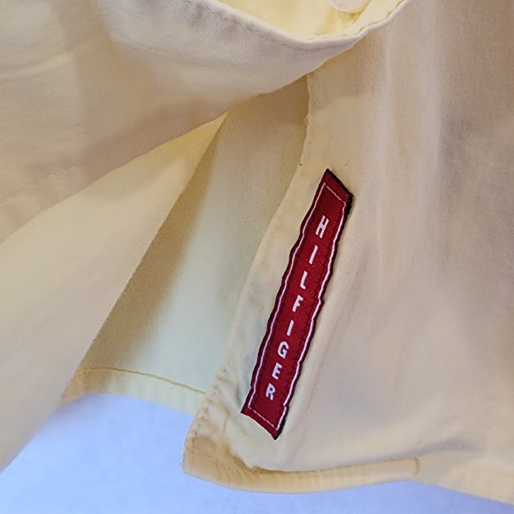 Tommy Hilfiger Women Yellow Sleeveless Stretch Button Down Shirt Plus Size 20 - Picture 3 of 7